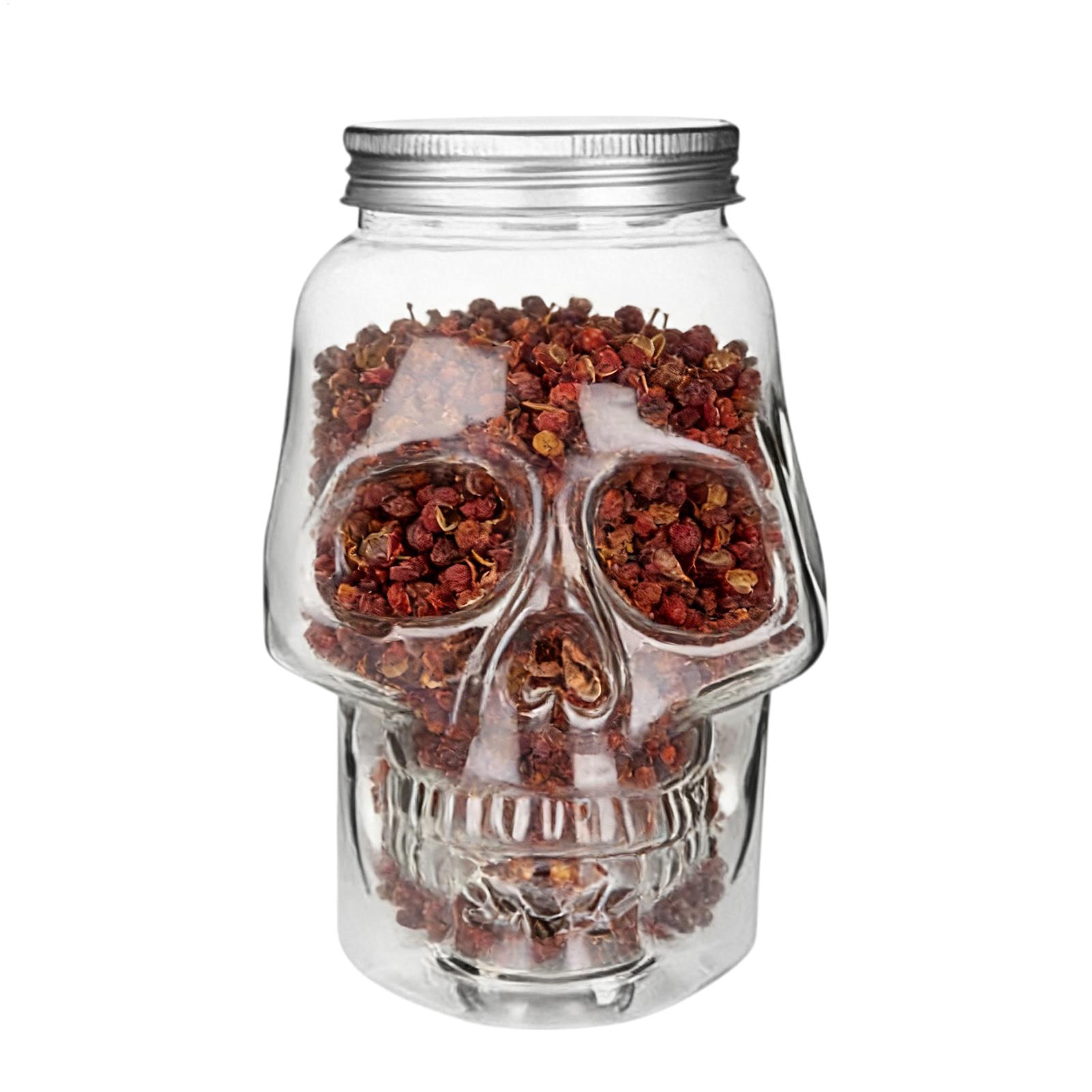 Bath Salts Jar - Skull Jars 500ml/800ml Reusable Spooky Decor
