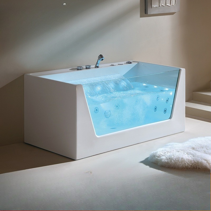 Home Bathroom Jacuzzi Tub - Acrylic Massage Bathtub, Smart Thermostatic Spa