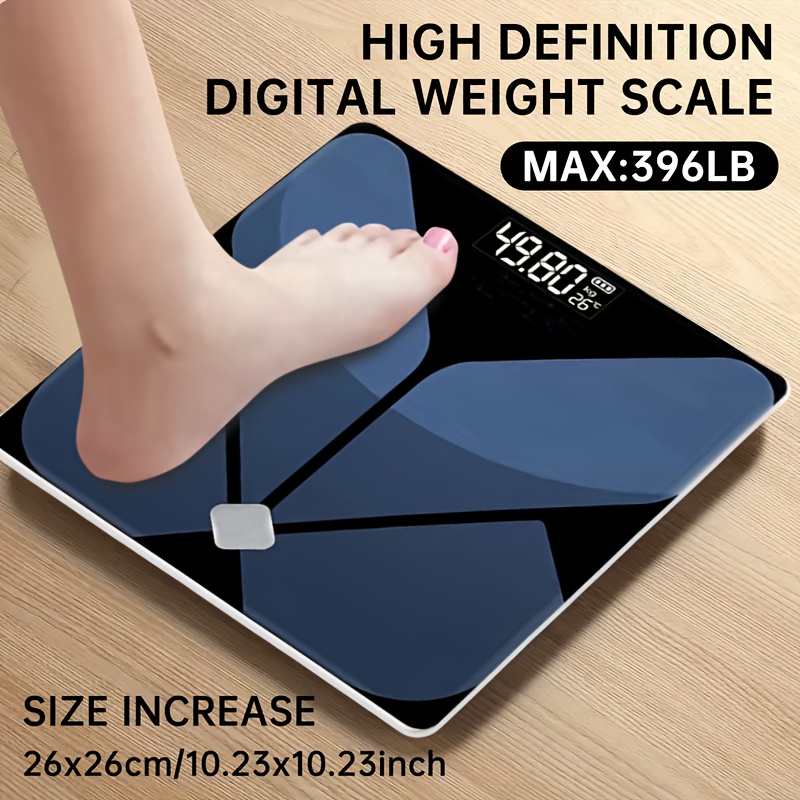 Home Bathroom Scales - 400lb High Precision Digital Bathroom Scale