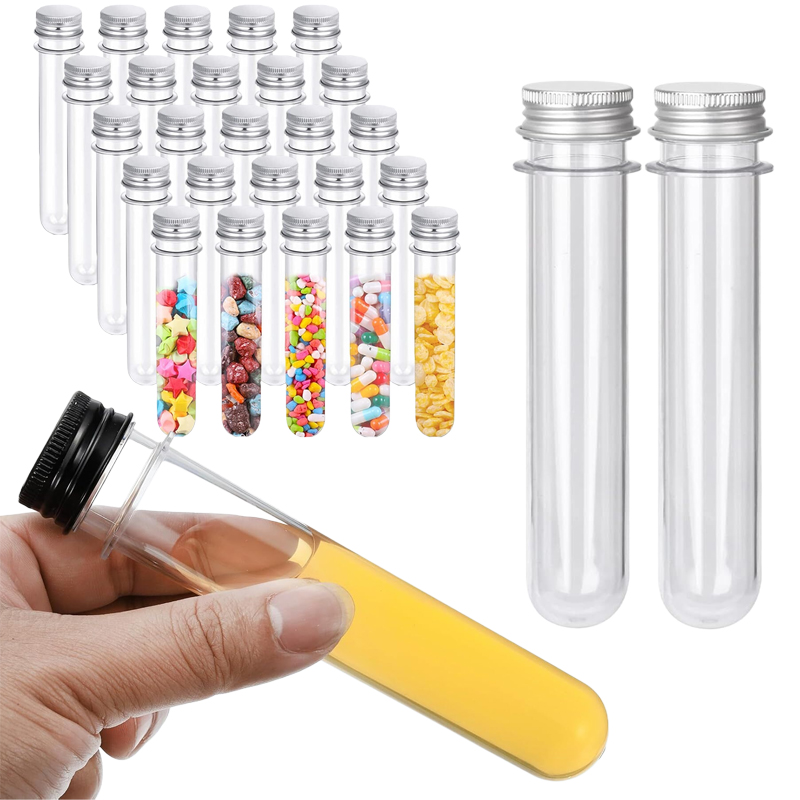 Bath Salts Jar - 5/10Pcs 30ml-100ml Clear Plastic Test Tubes