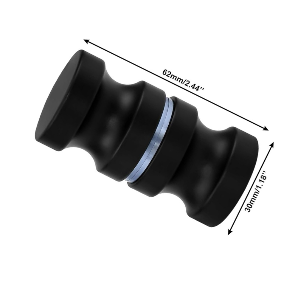 Aluminum Glass Door Knob Black - Home Bathroom Hardware 评论和价格