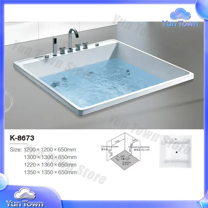 Single Soaking Hot Tub for Hom - Home Bathroom Jacuzzi Tub 评论和价格