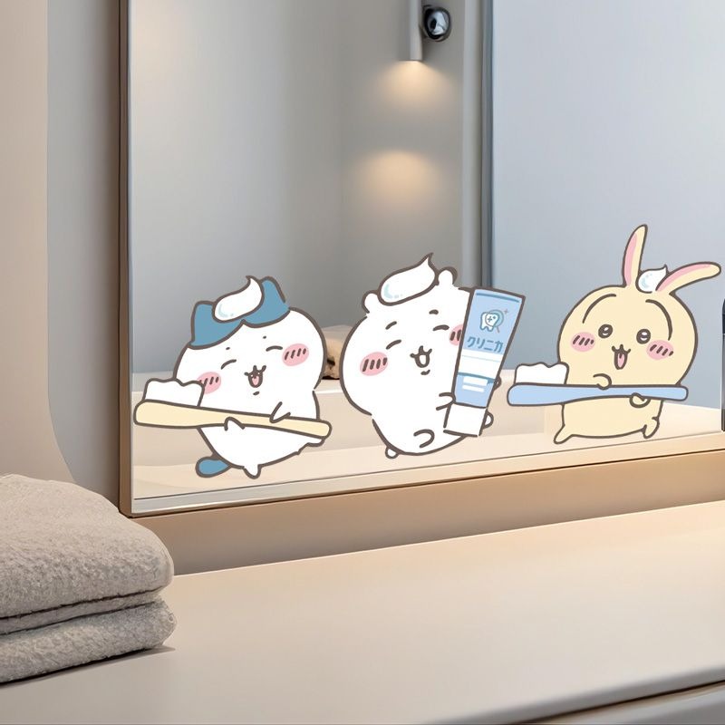 Hot Chiikawa Mirror Stickers S - Home Creation Bathroom 评论和价格