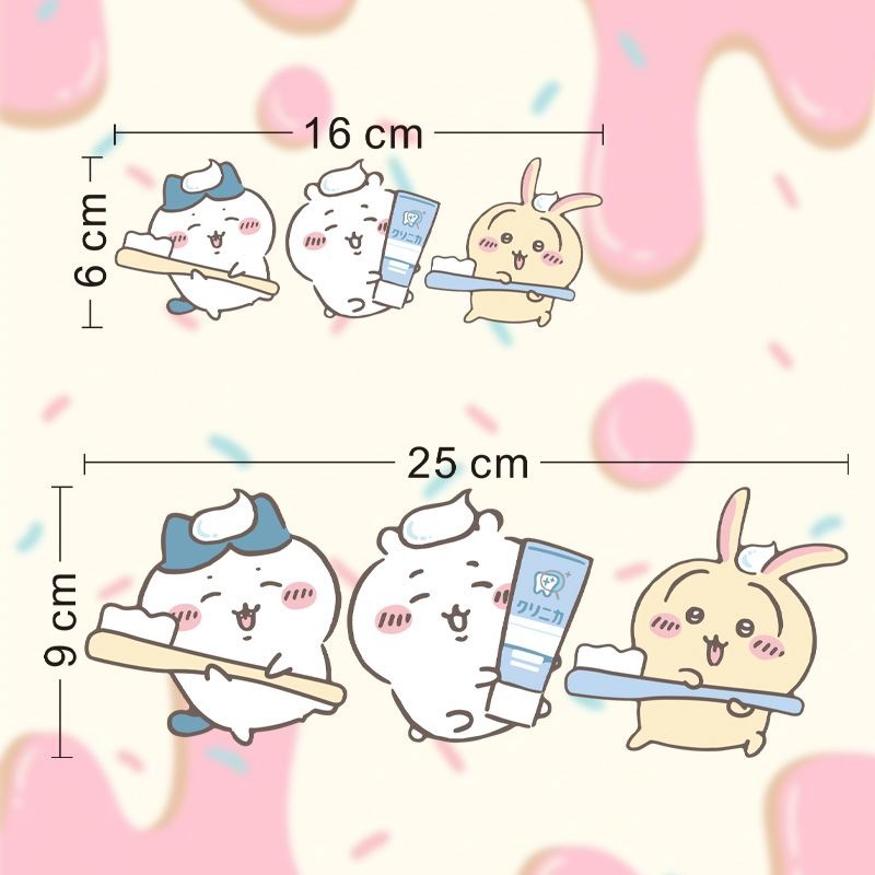 Hot Chiikawa Mirror Stickers S - Home Creation Bathroom 评论和价格