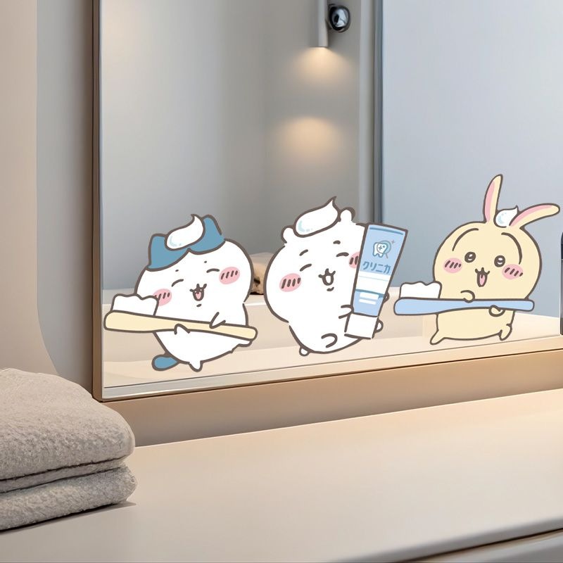 Hot Chiikawa Mirror Stickers S - Home Creation Bathroom 评论和价格
