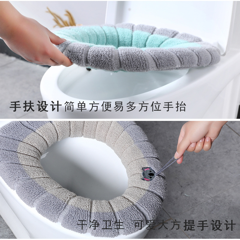 Cartoon Knitted Toilet Seat Co - Home Bathroom With Two Toilets 评论和价格