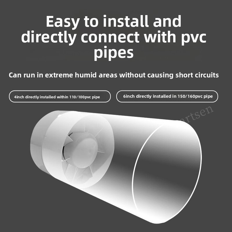 4/6 Inch Inline Duct Fan Air V - Home Bathroom Ventilation 评论和价格