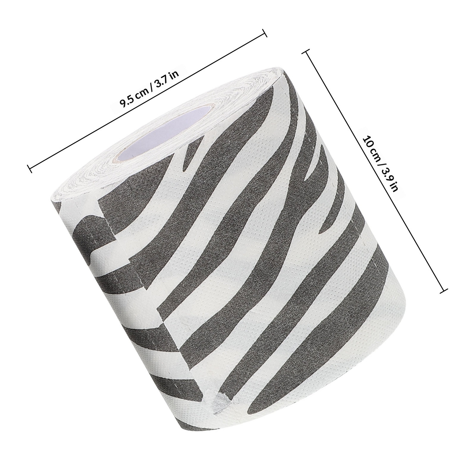 2Pcs Zebra Print Toilet Paper  - Home Bathroom Design 评论和价格