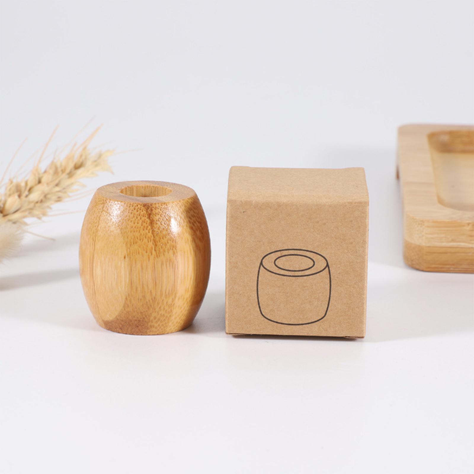 Bamboo Toothbrush Holder Compa - Home One Bathroom Accessories 评论和价格