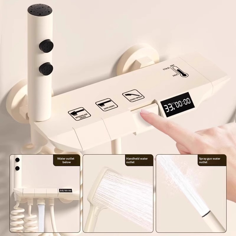 Creamy Easy Topless Shower Set - Home Bathroom Set 评论和价格
