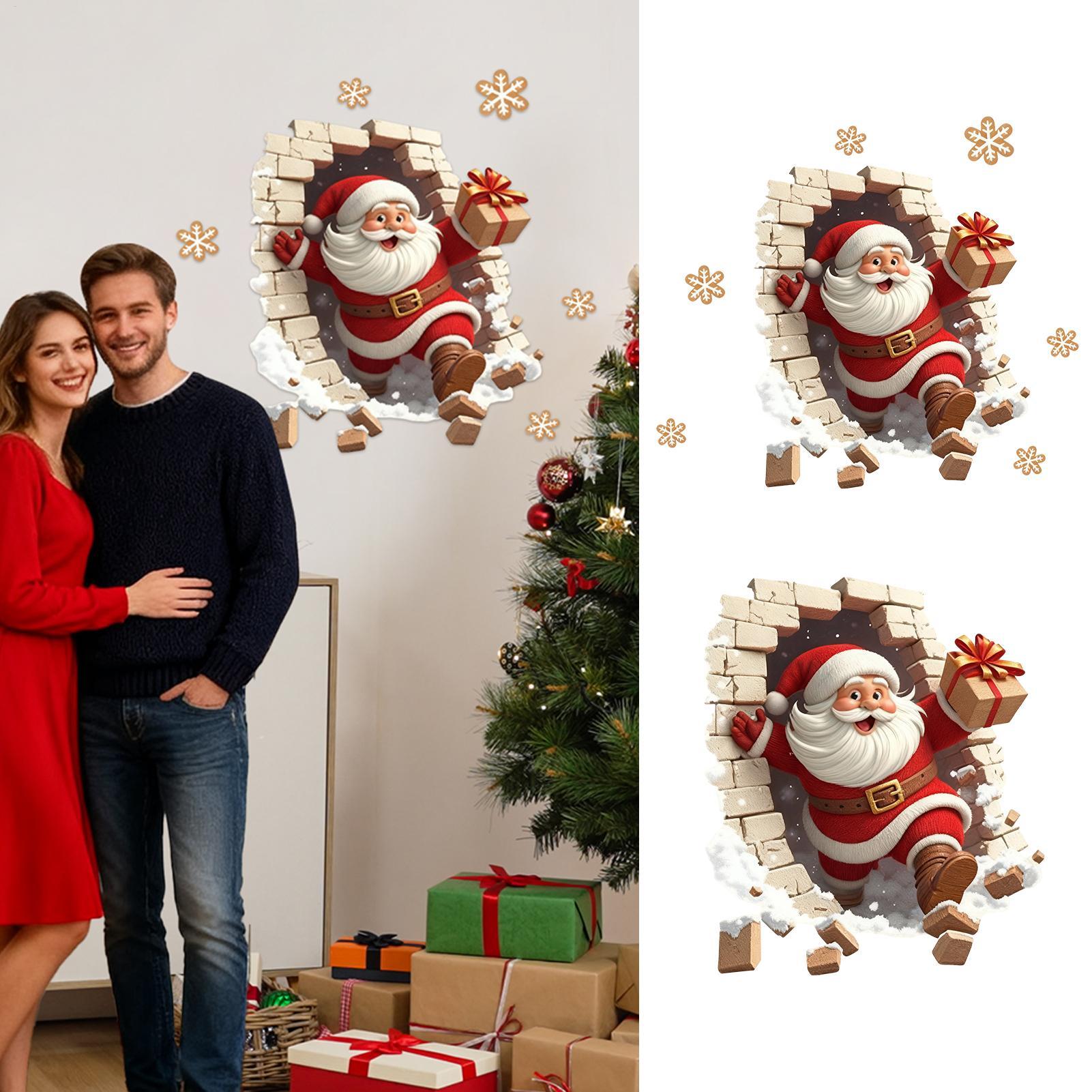 Santa Wall Stickers Christmas  - Home Bathroom Break 评论和价格