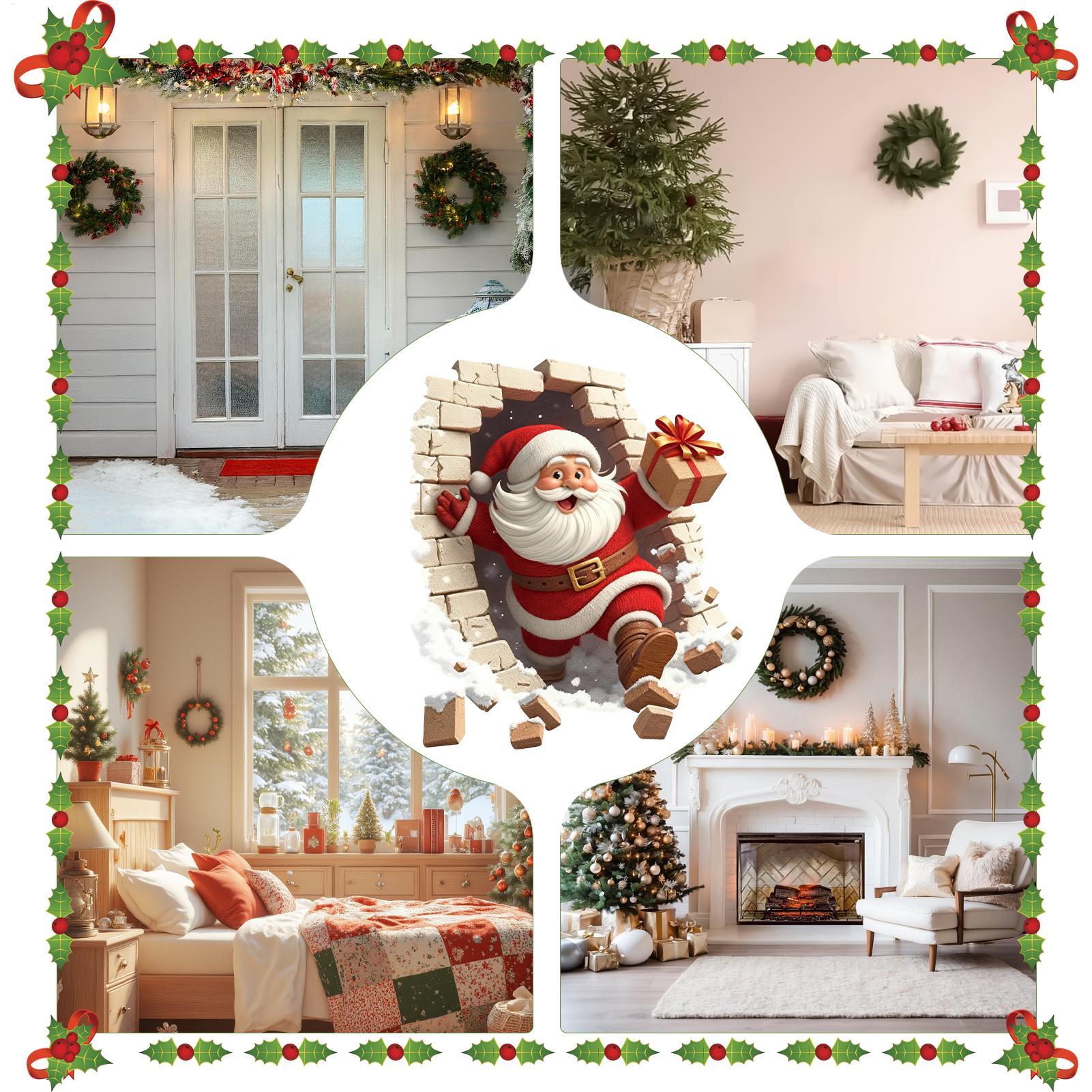 Santa Wall Stickers Christmas  - Home Bathroom Break 评论和价格