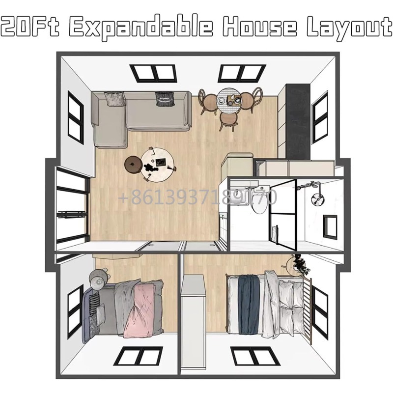 20ft  2 Bedroom Tiny House wit - Tiny Home Bathroom Kitchen 评论和价格