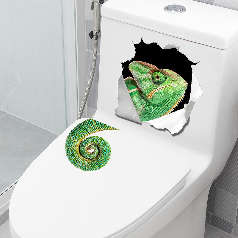 Whimsical Wall-Breaking Lizard - Home Bathroom Break 评论和价格