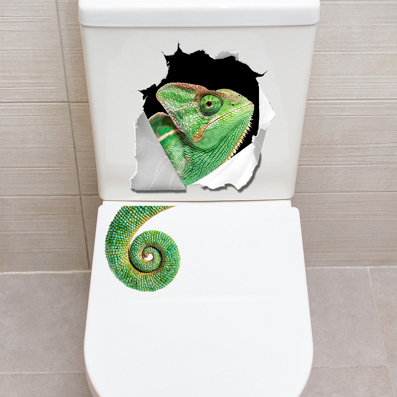 Whimsical Wall-Breaking Lizard - Home Bathroom Break 评论和价格
