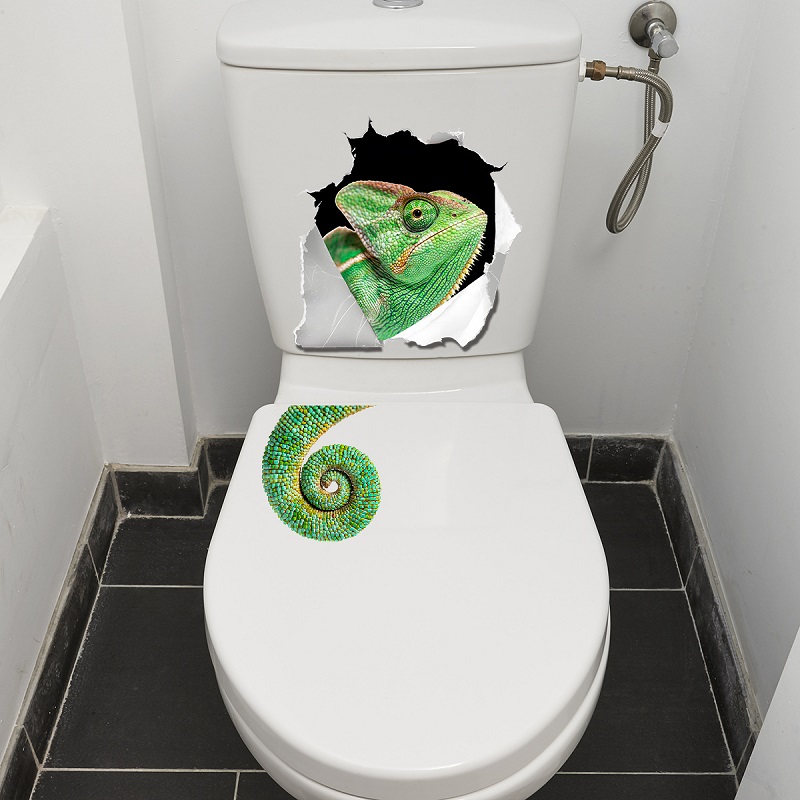 Whimsical Wall-Breaking Lizard - Home Bathroom Break 评论和价格