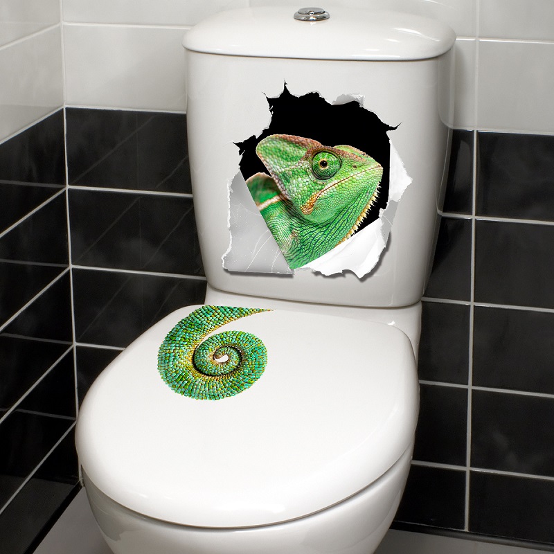 Whimsical Wall-Breaking Lizard - Home Bathroom Break 评论和价格