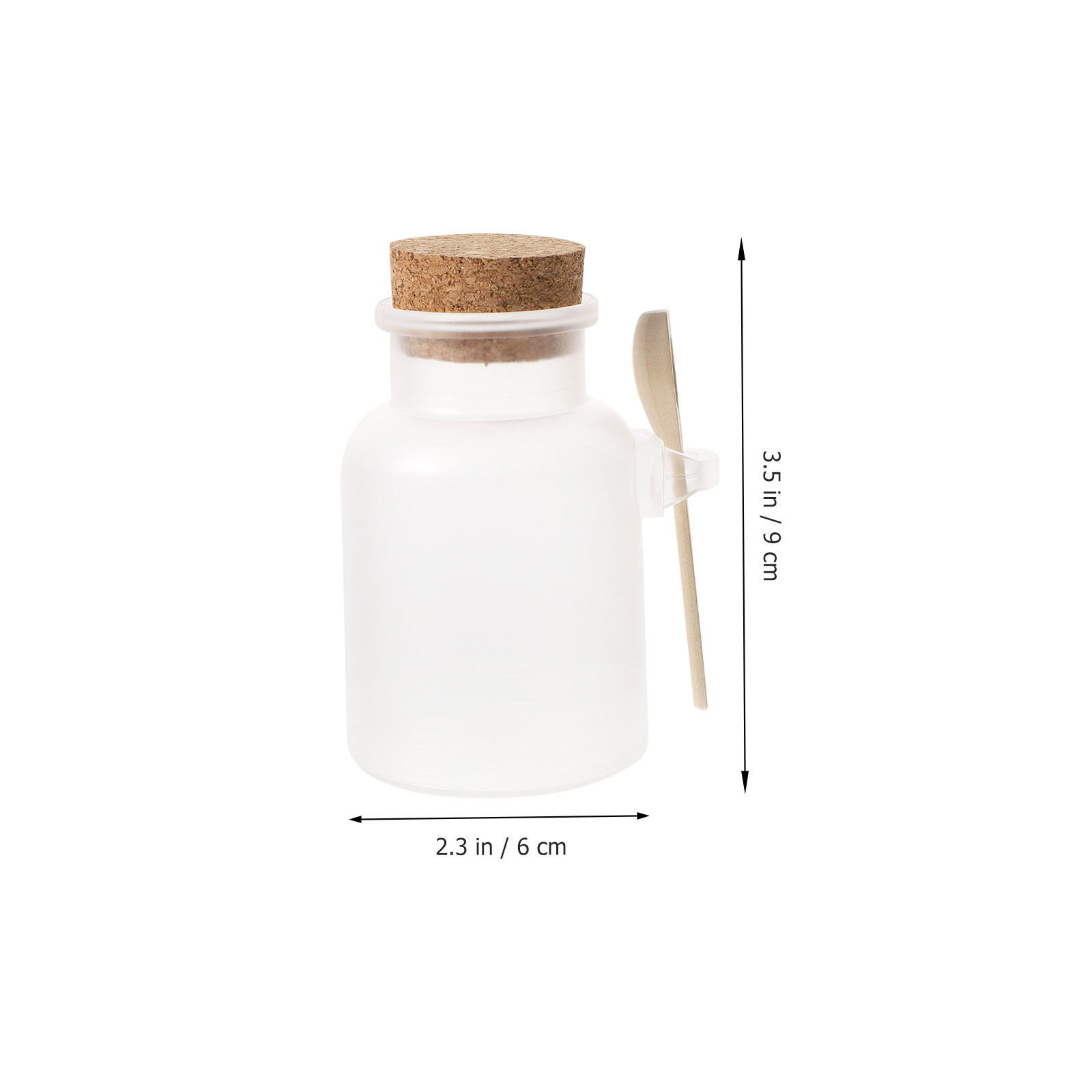 2Pcs Compact Bath Salt Bottle  - Bath Salts Jar 评论和价格
