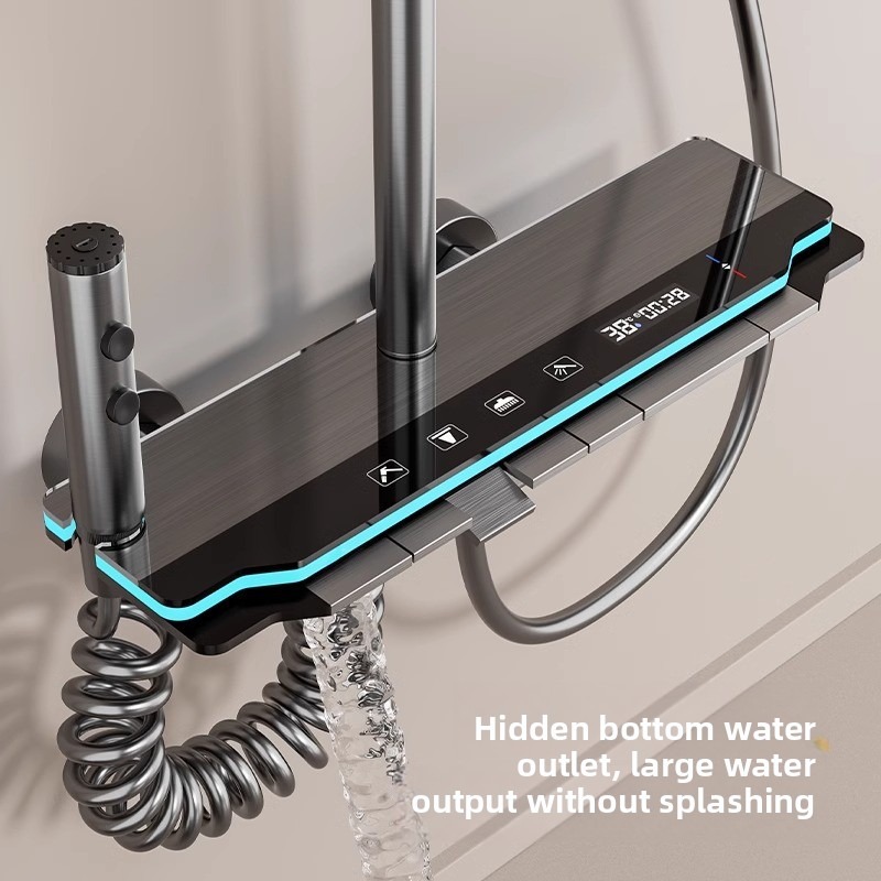 Digital Shower Head Set Pressu - Home Bathroom Set 评论和价格
