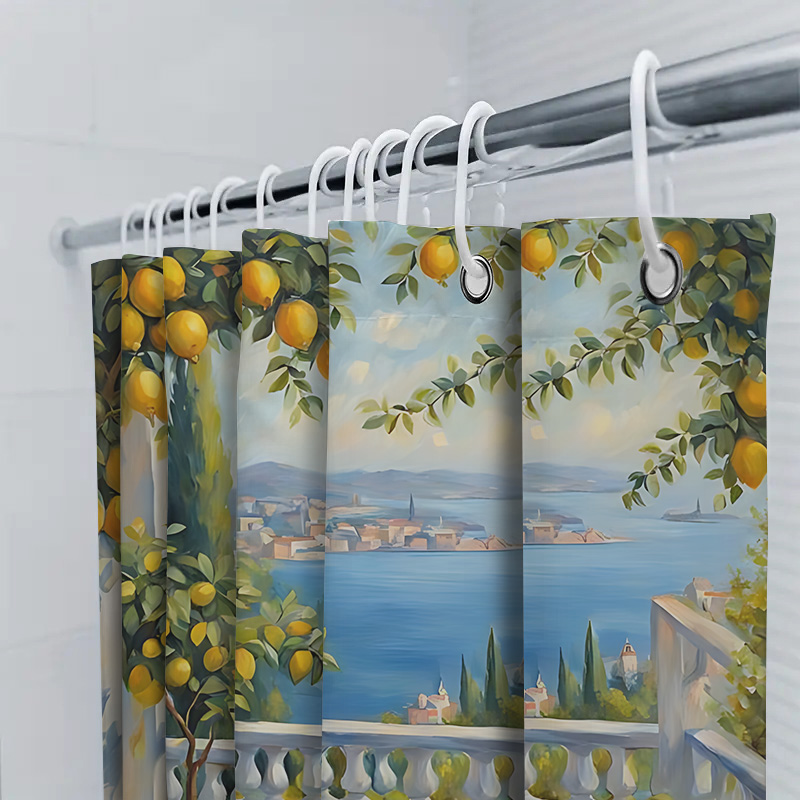 Mediterranean Lemon Garden Sho - Home Decor Bathroom Ideas 评论和价格