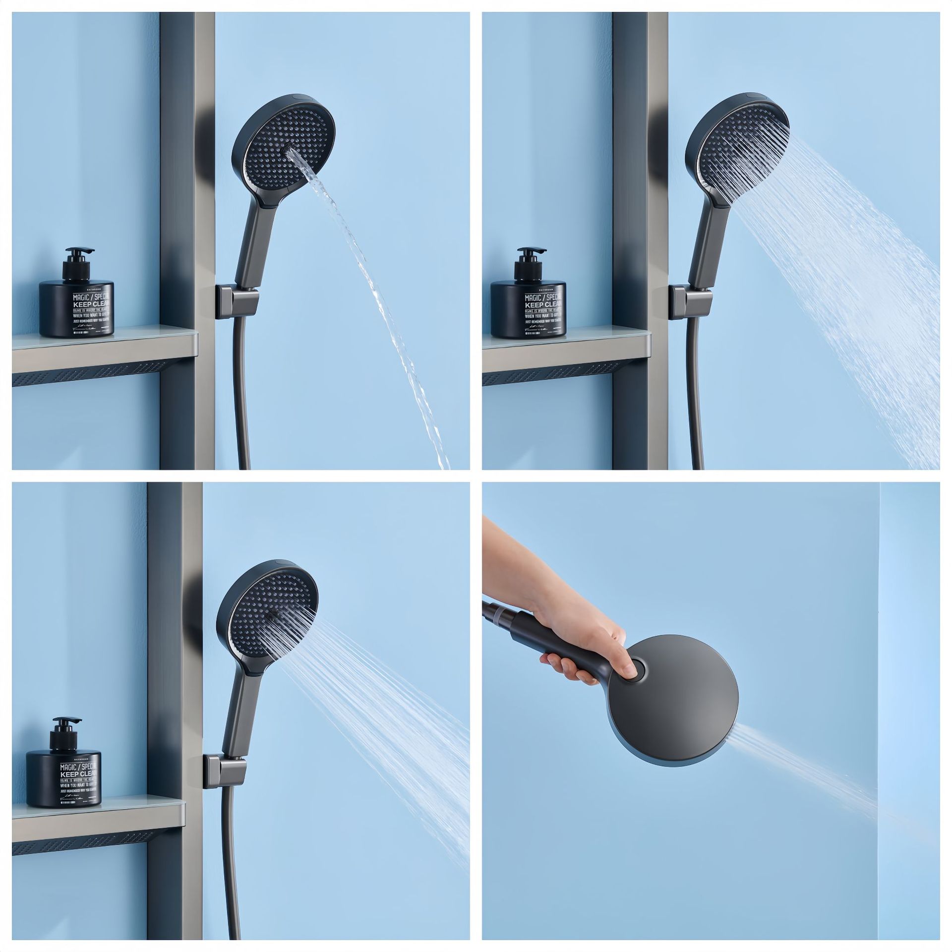 Rain Shower Set, LED Digital D - Home Bathroom Set 评论和价格