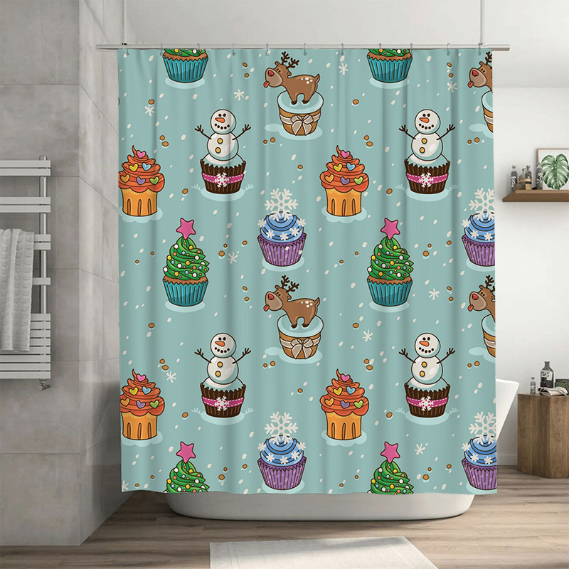 TU Charming Christmas Shower C - Home Decor Bathroom Ideas 评论和价格