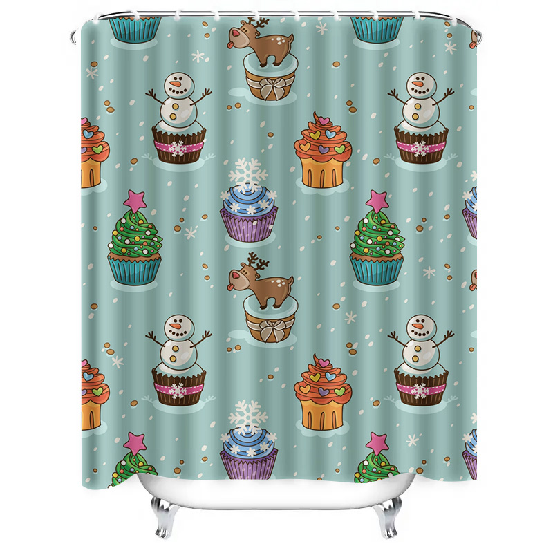 TU Charming Christmas Shower C - Home Decor Bathroom Ideas 评论和价格