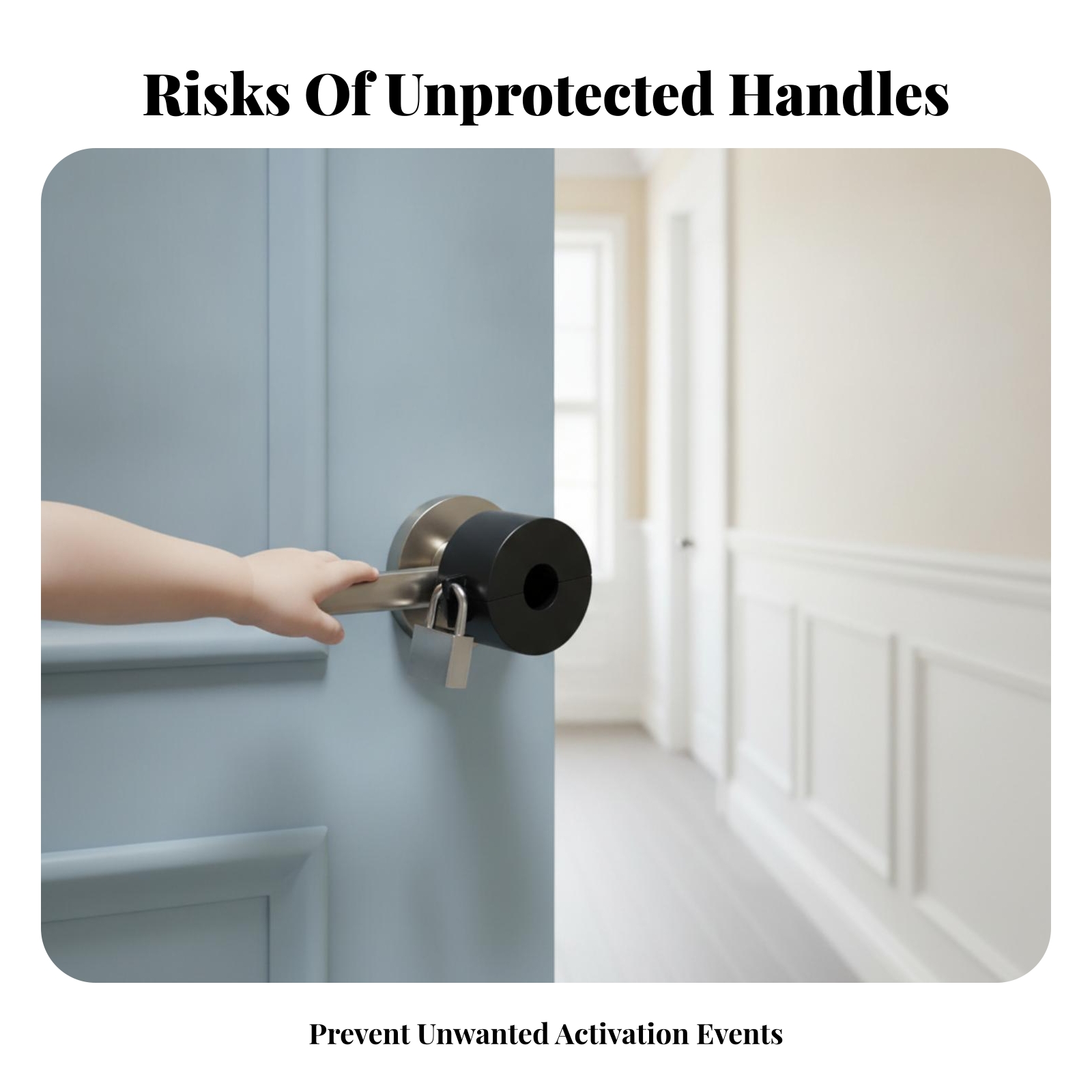 Door Knob Lockout Device Black - Home Bathroom Hardware 评论和价格