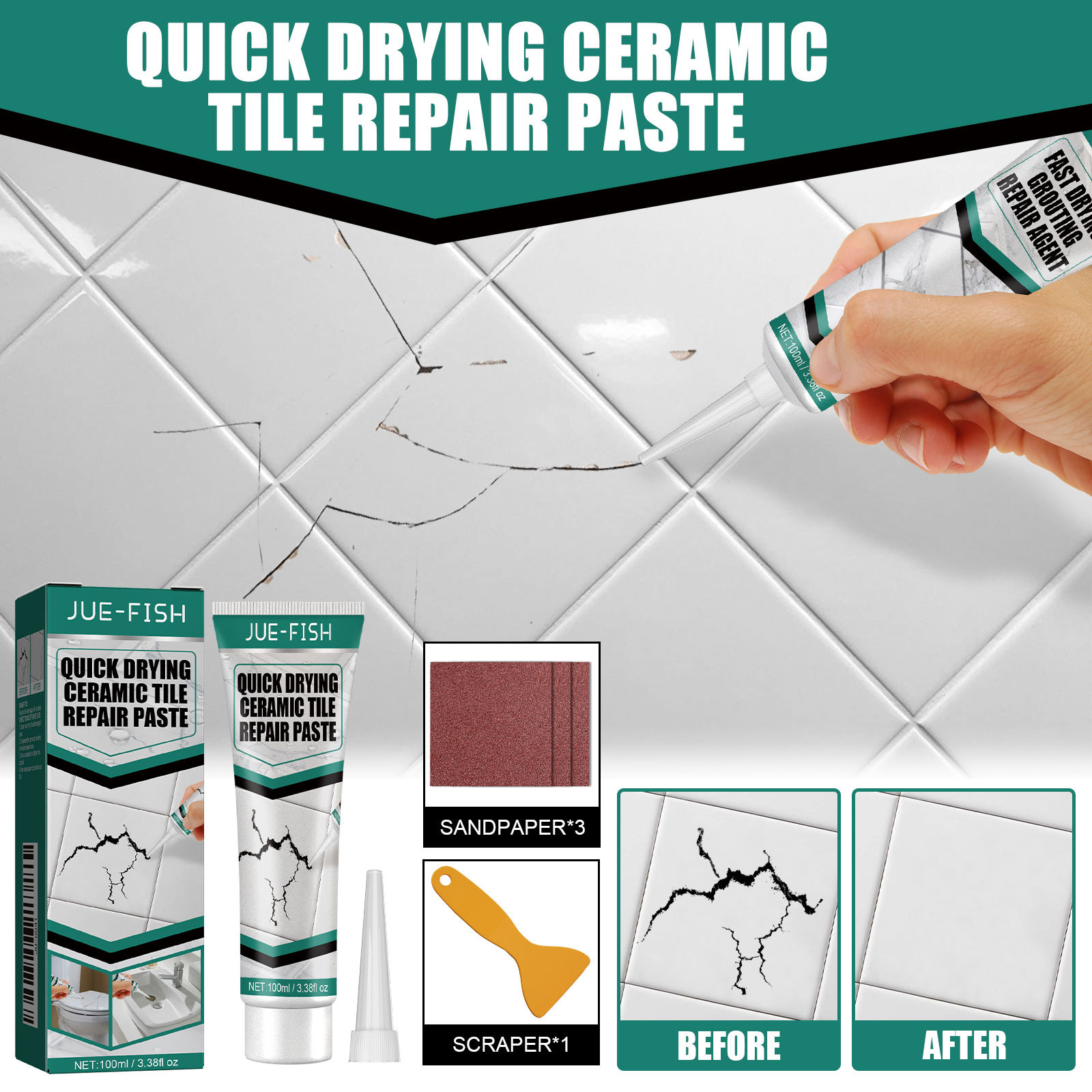 Tile Filler Waterproof Tile Re - Home Bathroom Wall Tiles 评论和价格