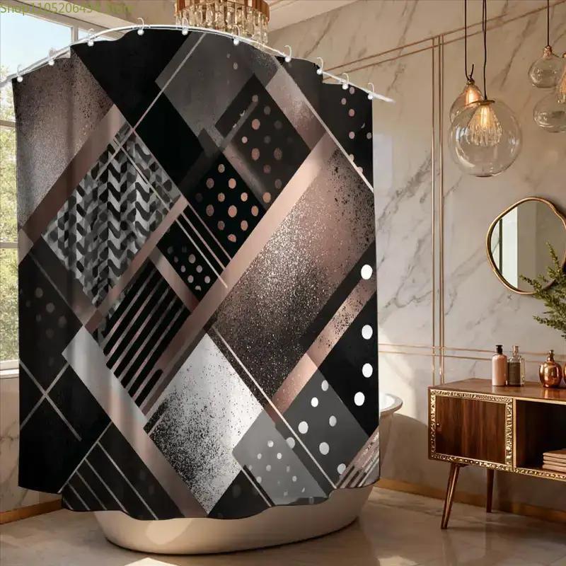 Modern Geometric Abstract Show - Home Decor Bathroom Ideas 评论和价格