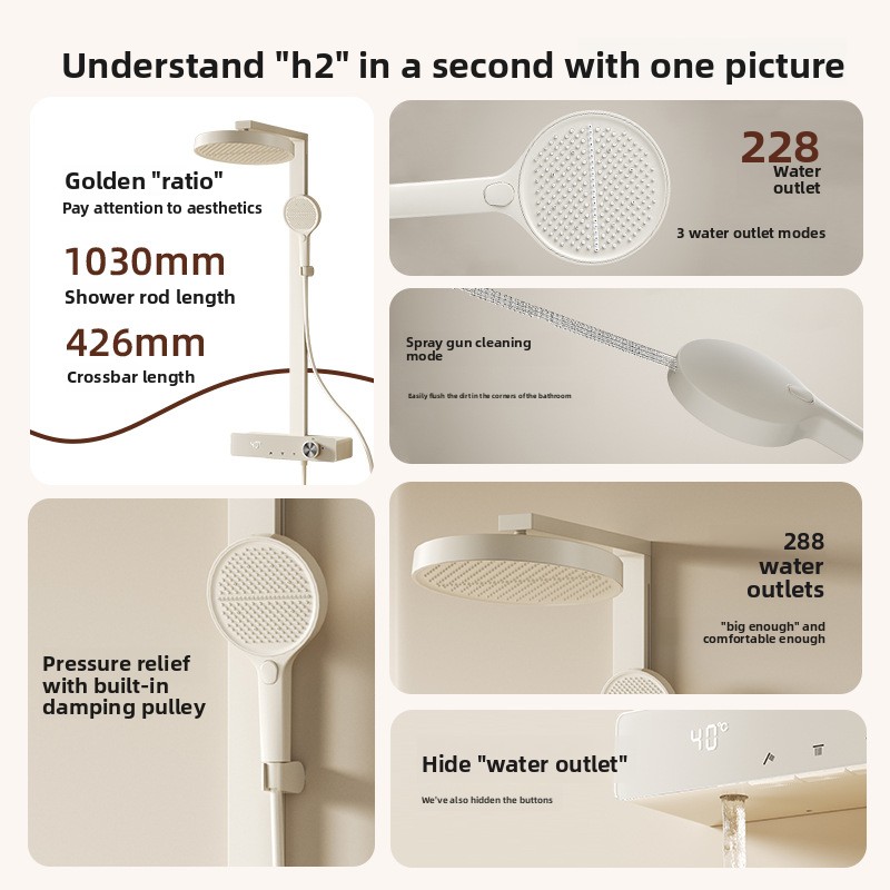 Smart Digital Display Dechlori - Home Bathroom Set 评论和价格