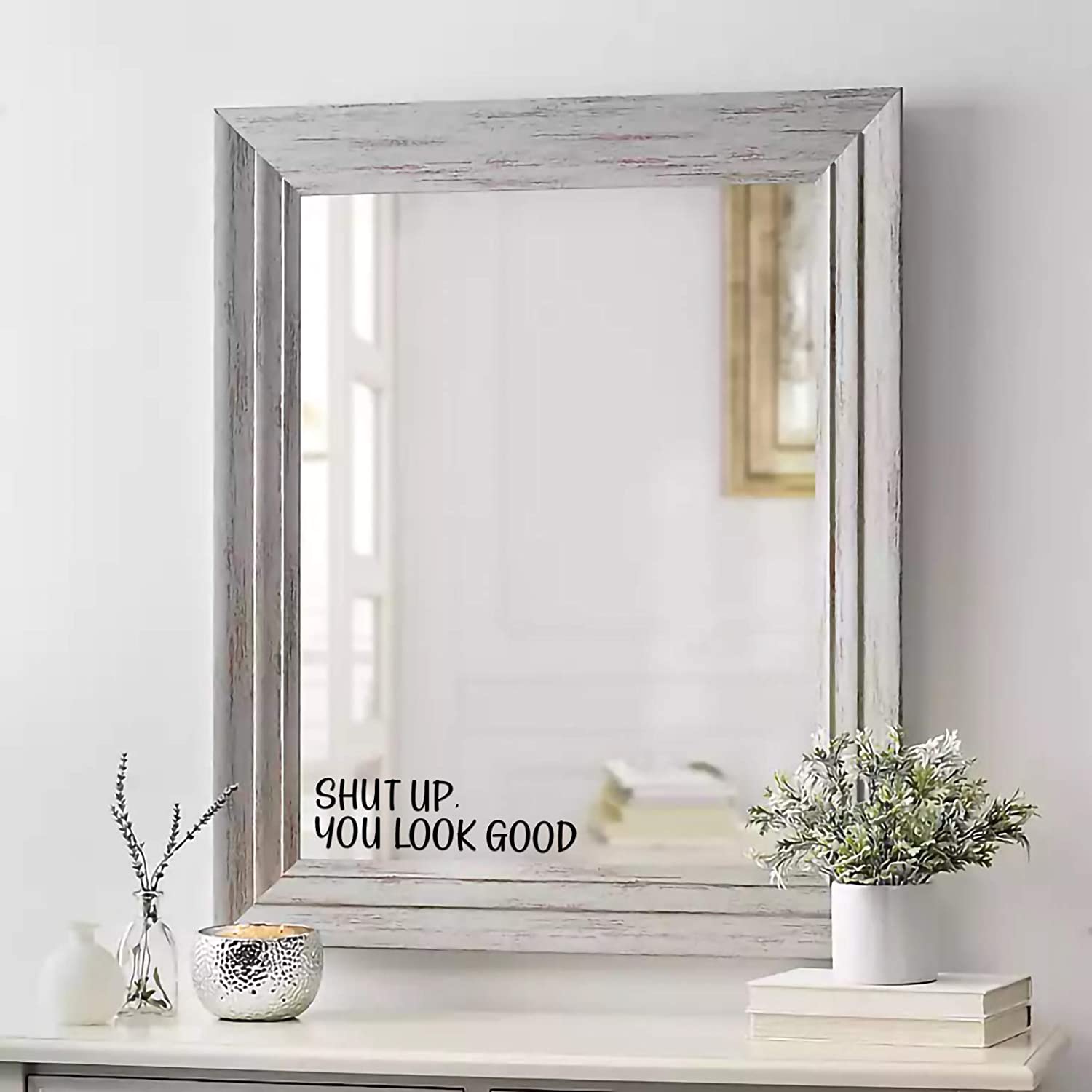 You Look Good Quote Mirror Dec - Home Goods Bathroom Mirrors 评论和价格