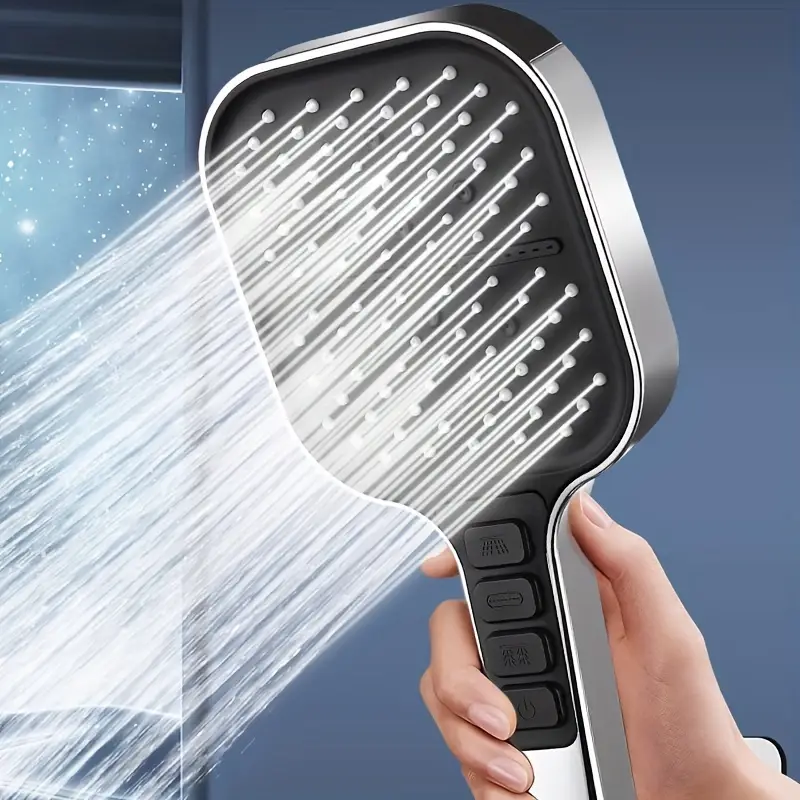 7 Setting Silver Handheld Show - Home One Bathroom Accessories 评论和价格
