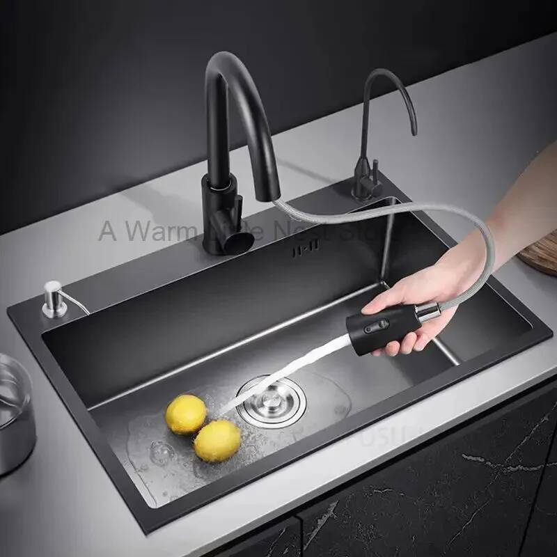 Bathroom Black Nano Kitchen Si - Home One Bathroom Accessories 评论和价格