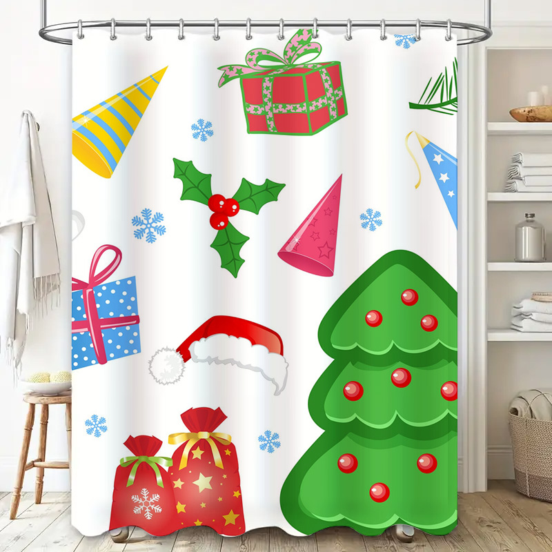 TU Shower Curtain Christmas Fo - Home Decor Bathroom Ideas 评论和价格