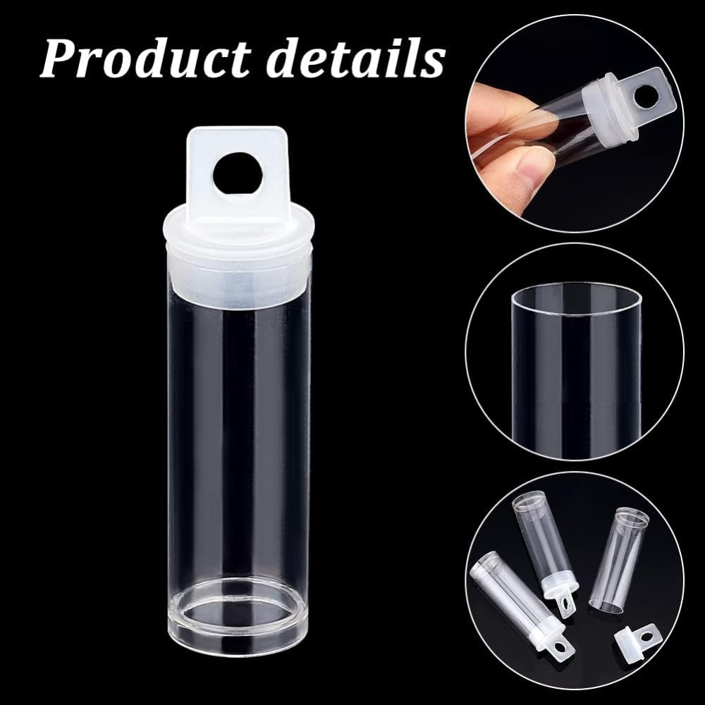 30pcs Clear Tube Bead Containe - Bath Salts Jar 评论和价格
