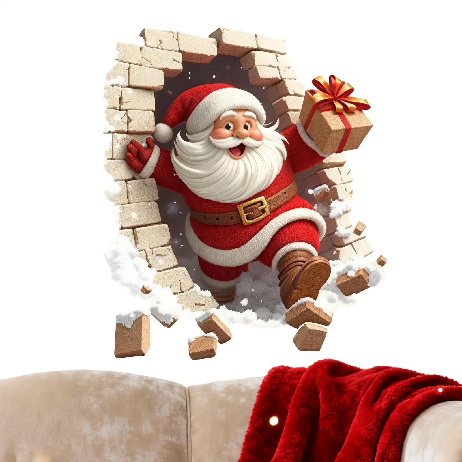 Santa Wall Stickers Santa Clau - Home Bathroom Break 评论和价格
