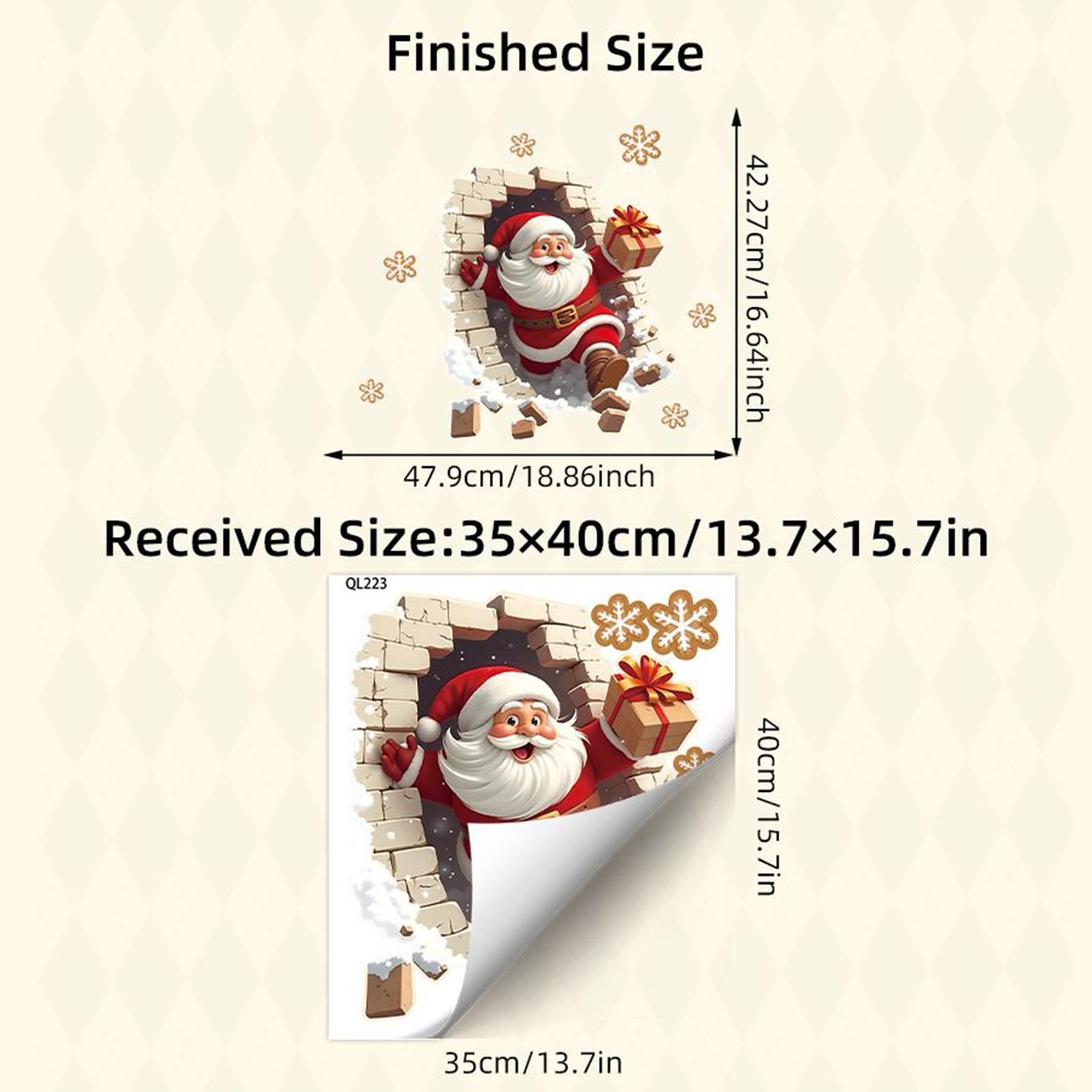 Santa Wall Stickers Santa Clau - Home Bathroom Break 评论和价格