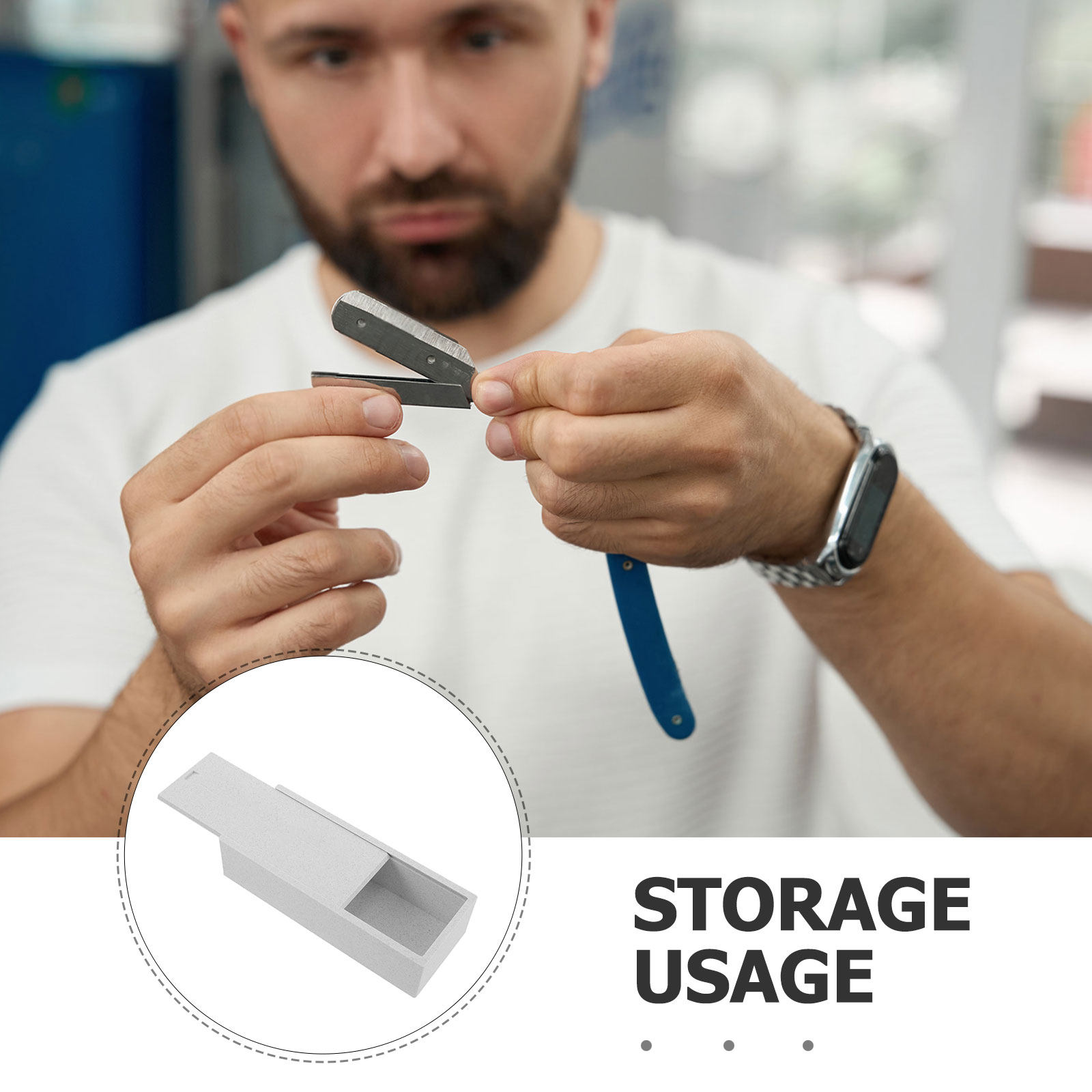 White Double Compartment Blade - Home One Bathroom Accessories 评论和价格