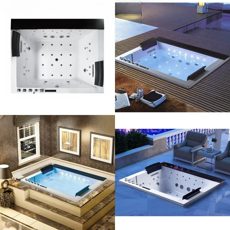Double Bath Jacuzzi with Digit - Home Bathroom Jacuzzi Tub 评论和价格
