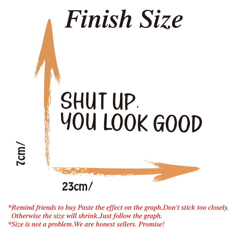 Sh*t UP You Look Good Quote Mi - Home Goods Bathroom Mirrors 评论和价格