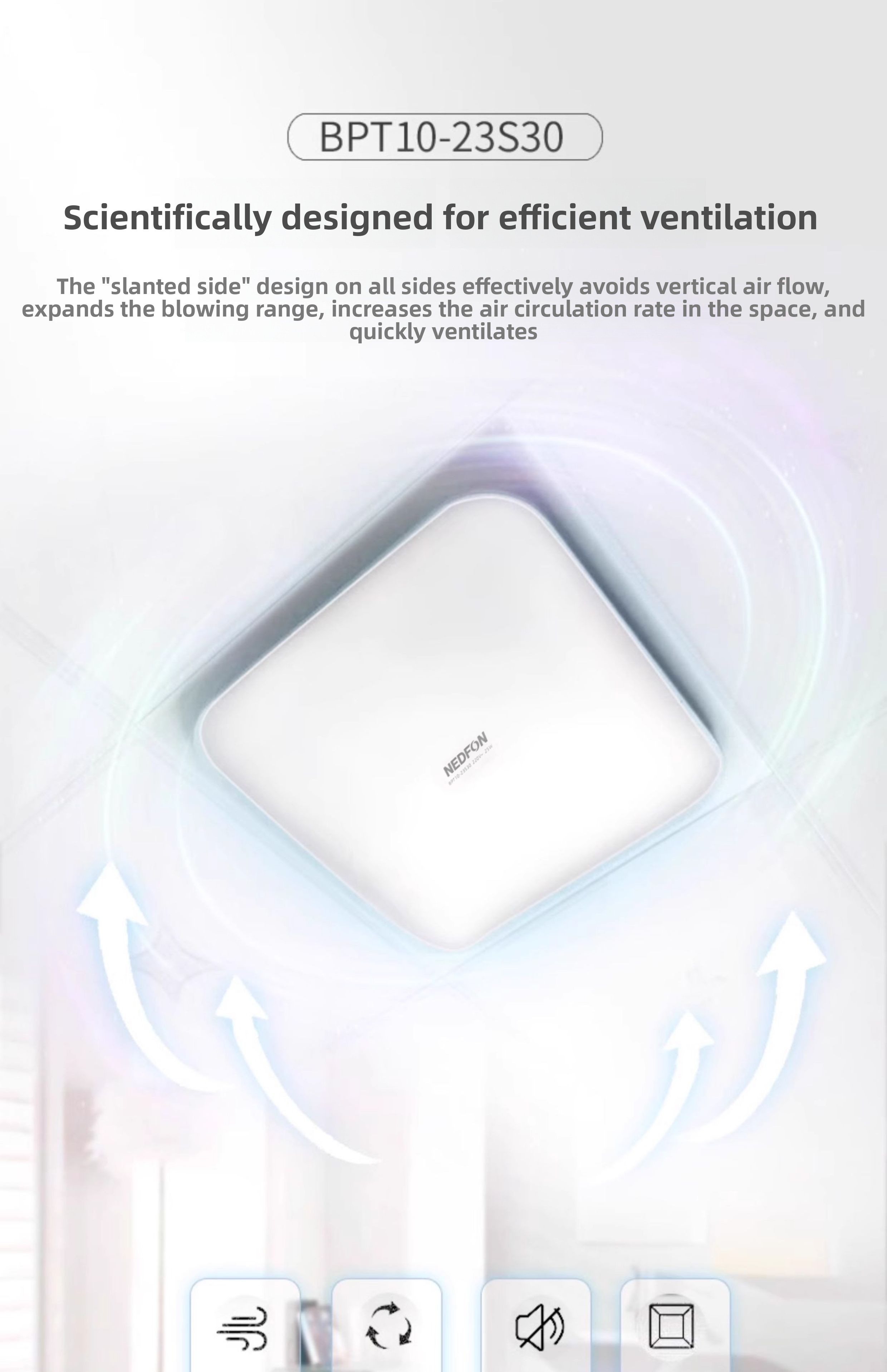 Ultra-thin and powerful integr - Home Bathroom Ventilation 评论和价格