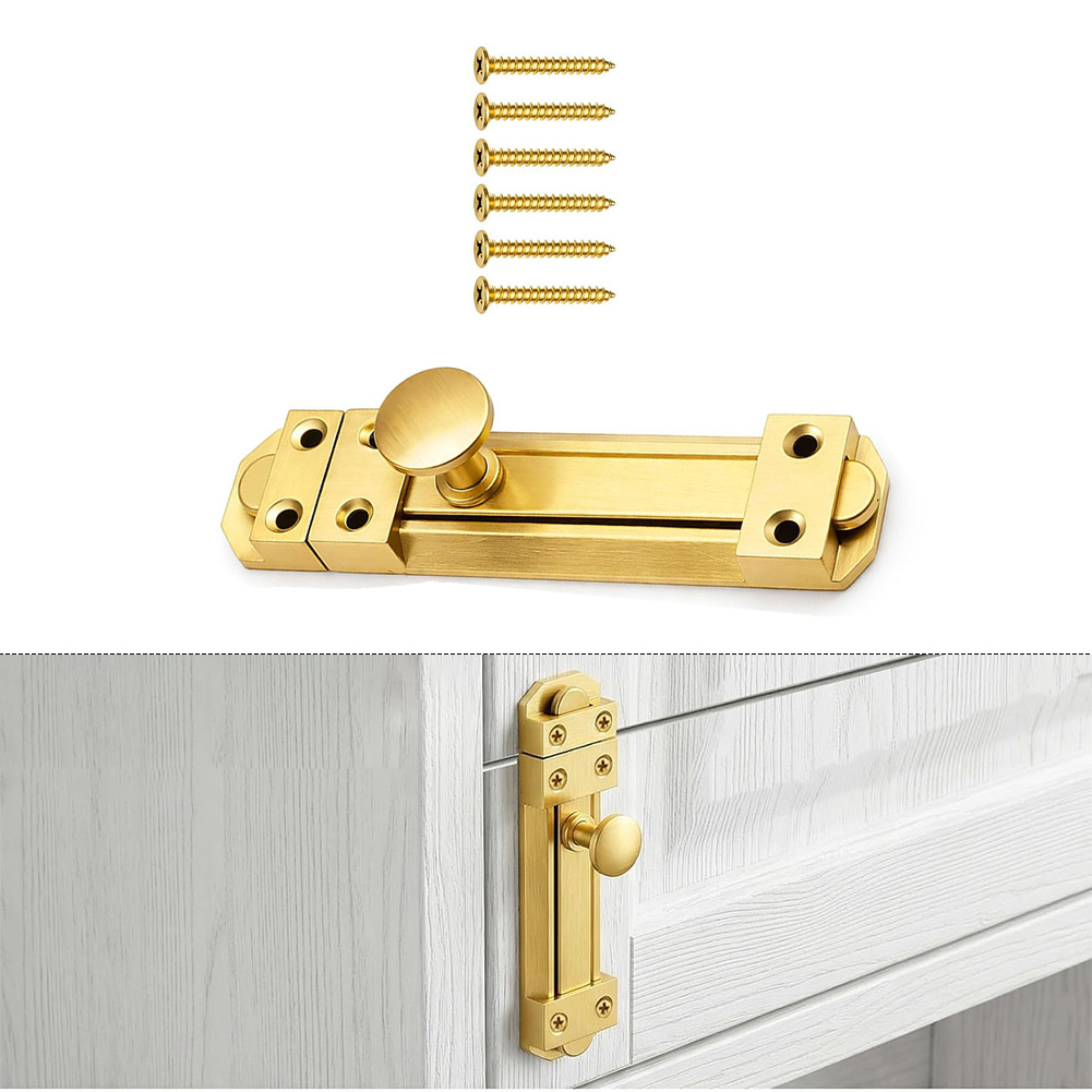 5 Inch Solid Brass Sliding Doo - Home Bathroom Hardware 评论和价格
