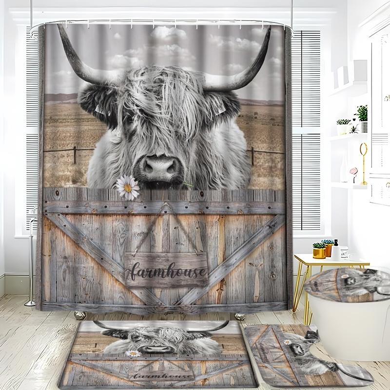 1/3/4Pcs Creative Scottish Hig - Home Bathroom With Two Toilets 评论和价格