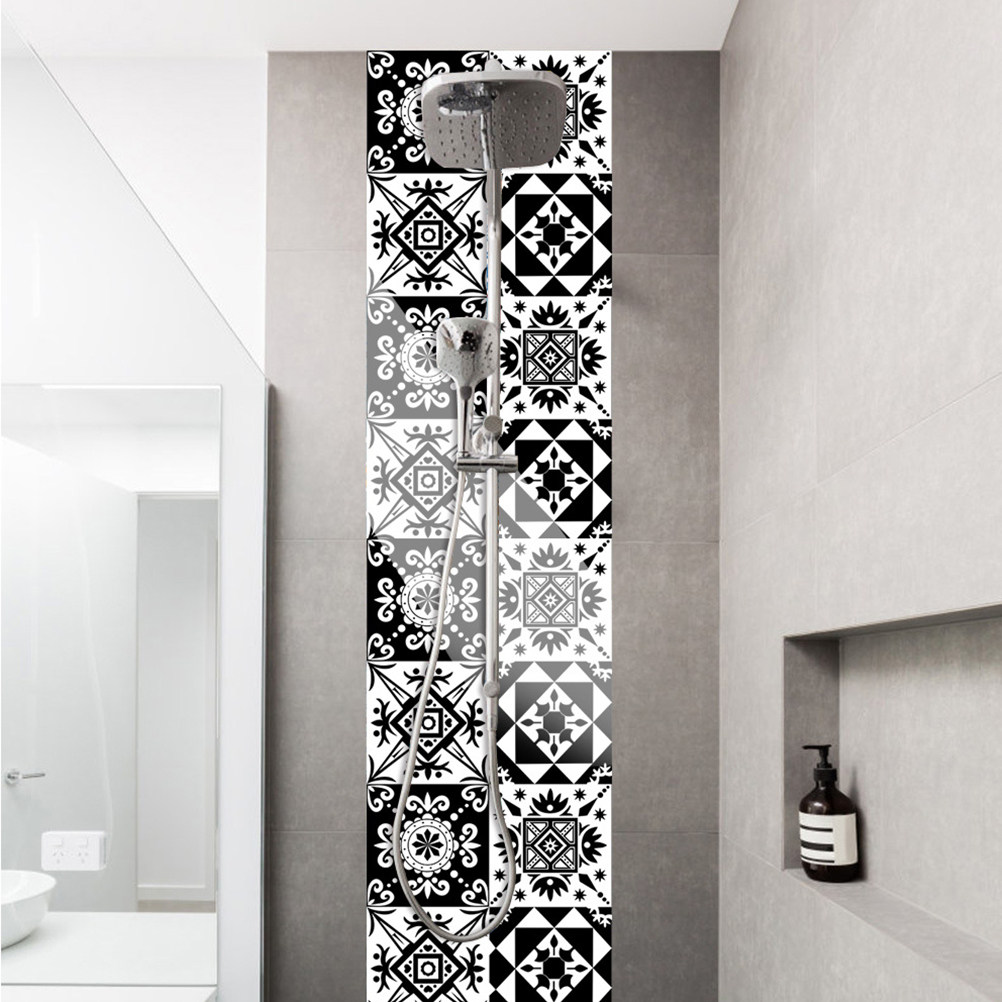 10 Pcs Home Decor Wall Sticker - Home Bathroom Wall Tiles 评论和价格
