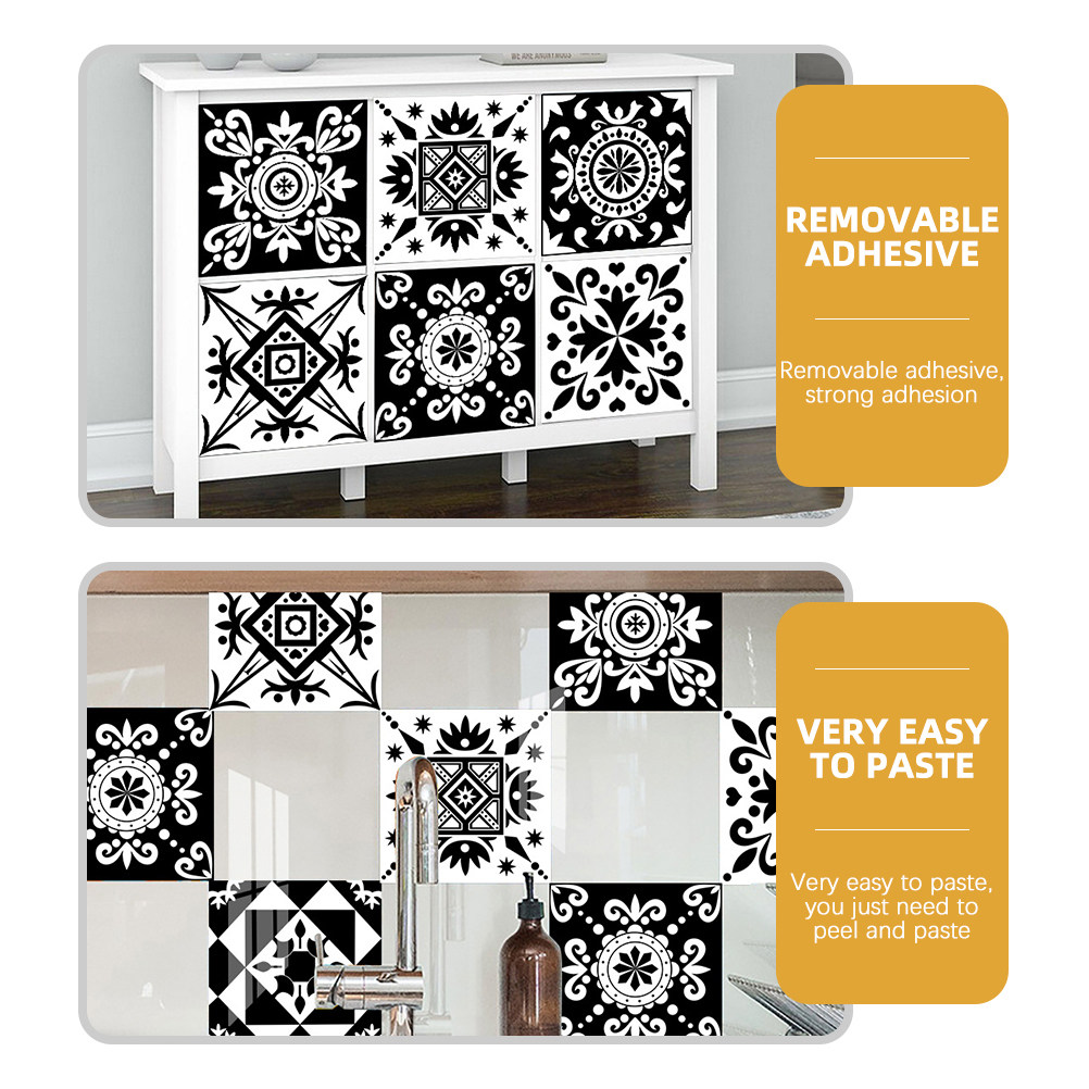 10 Pcs Home Decor Wall Sticker - Home Bathroom Wall Tiles 评论和价格