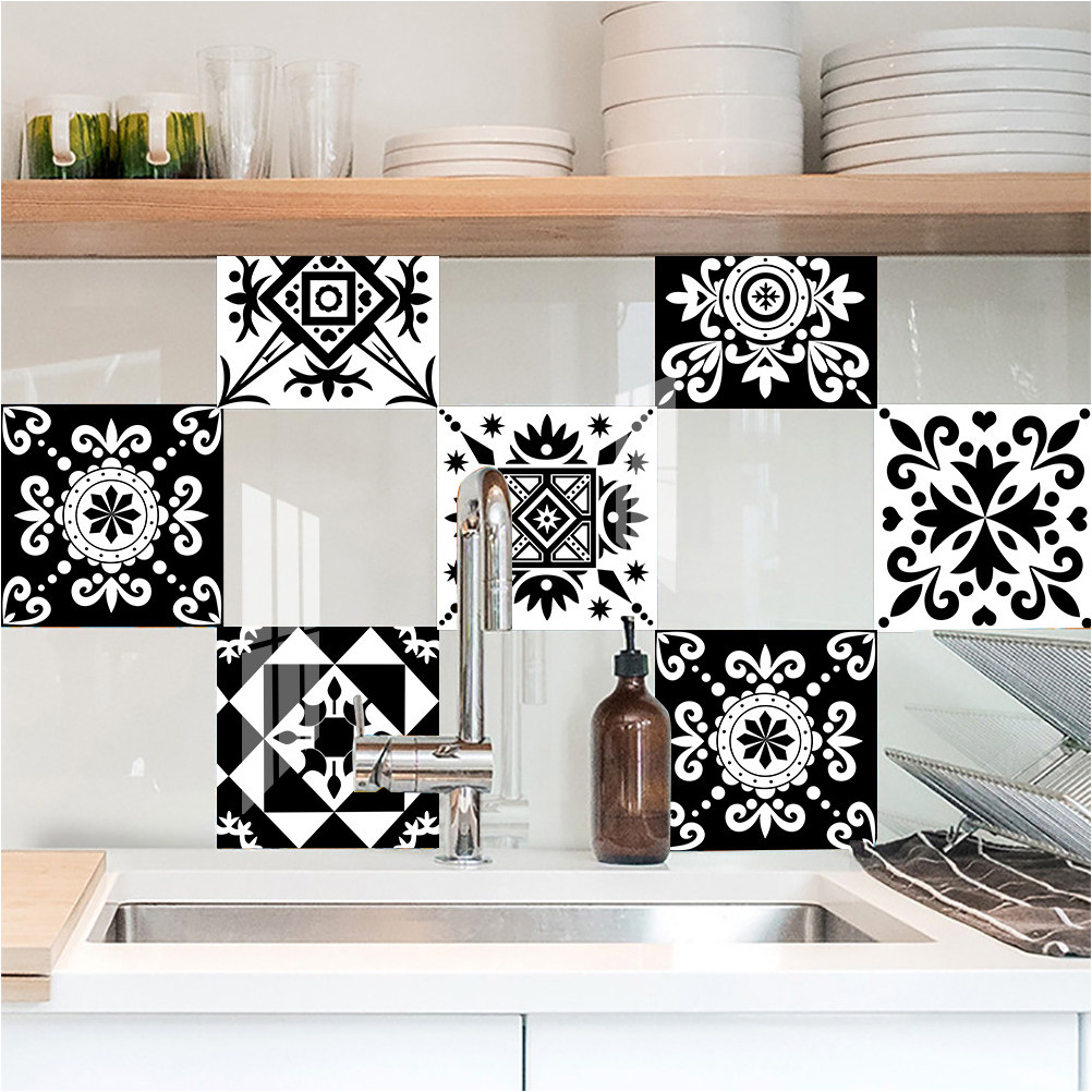 10 Pcs Home Decor Wall Sticker - Home Bathroom Wall Tiles 评论和价格