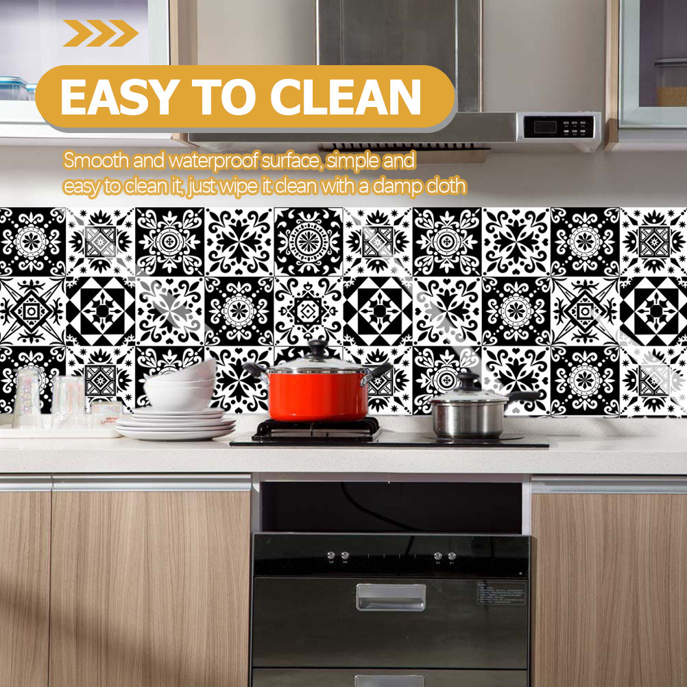 10 Pcs Home Decor Wall Sticker - Home Bathroom Wall Tiles 评论和价格