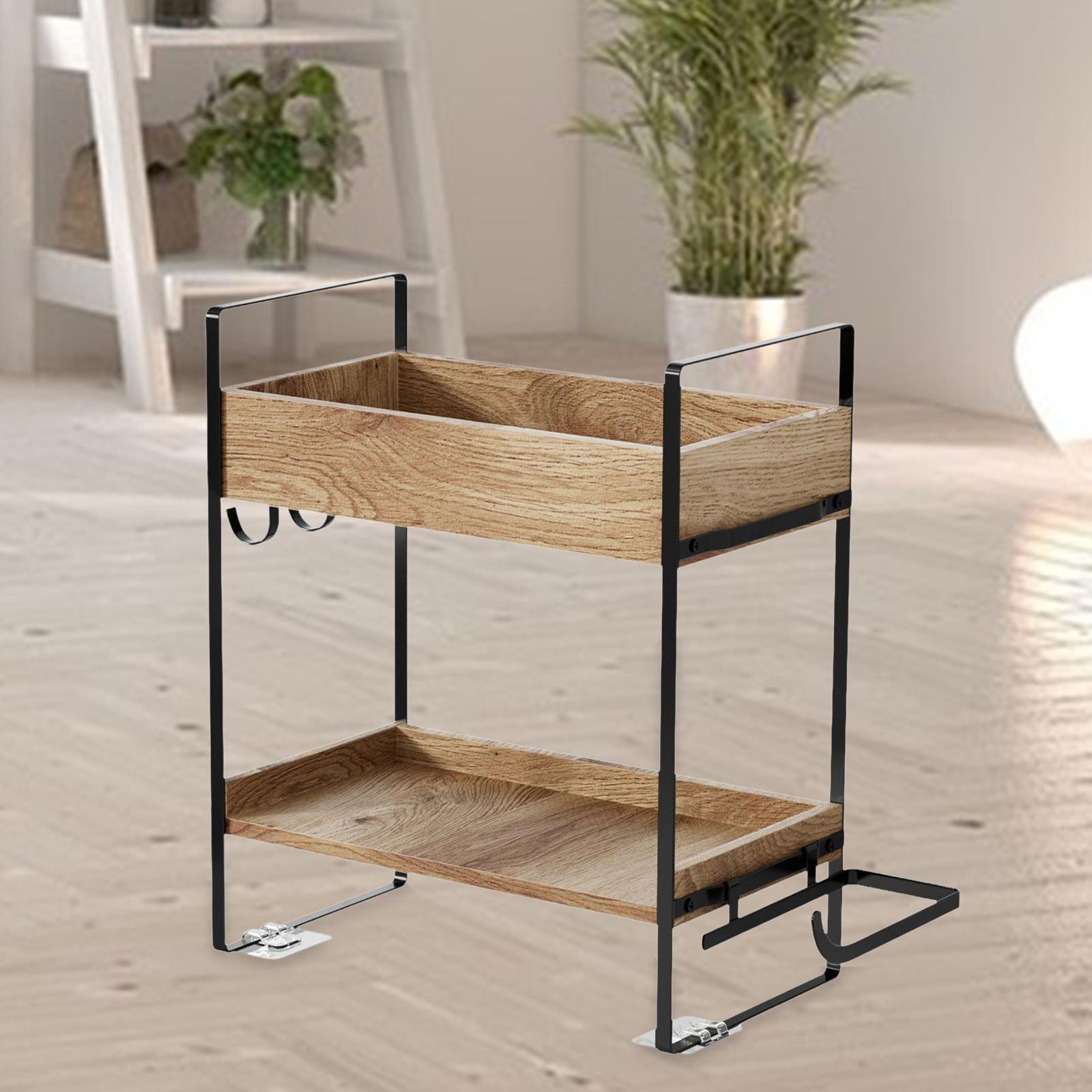 Iron Wood Two Layer Bathroom O - Home Bathroom With Two Toilets 评论和价格
