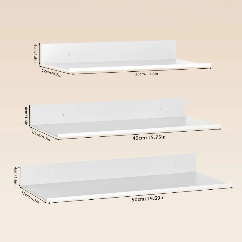 Metal Floating Shelves Wall Mo - Home Creation Bathroom 评论和价格